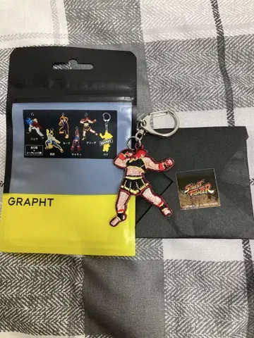 GRAPHT 스트리트 파이터 6 자수 아트 키링 마리자