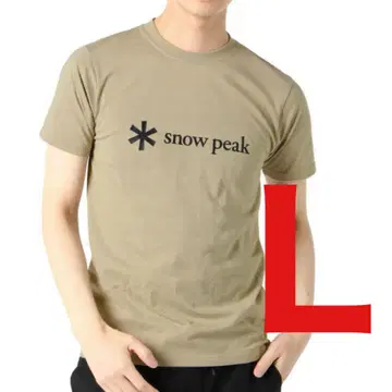 스노우피크(snow peak) 티셔츠 반팔 프린트 로고