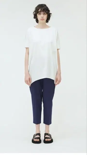 mizuiro ind 센터 프레스 팬츠