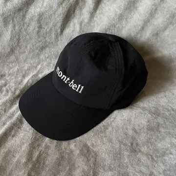 mont-bell 몽벨 블랙 나일론 캡 유니섹스