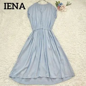 새상품급 IENA 이에나 스키퍼 롱 셔츠 원피스 하프 버튼 텐셀