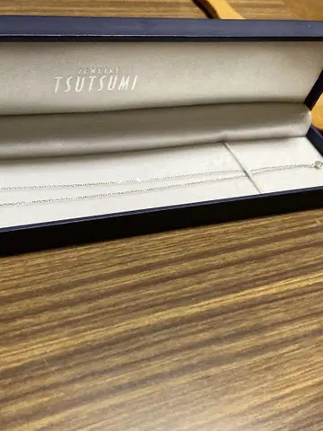 K10WG 츠츠미 지르코니아 꽃 펜던트 목걸이
