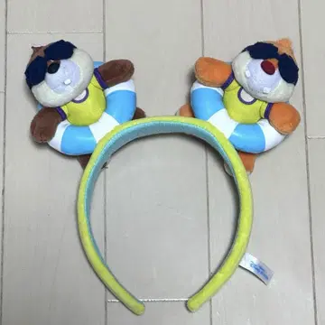 바로 발송 스이스이 썸머 디즈니 머리띠 칩 앤 데일
