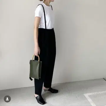 lohen 서스펜더 팬츠 블랙