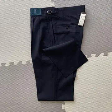 BISHU 벨트 네이비 슬랙스 L
