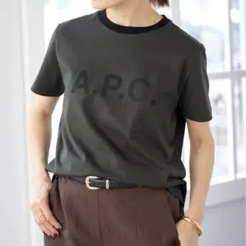 새상품 IENA x A.P.C. 별주 링거 티셔츠 그레이