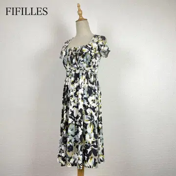 FIFILLES 저지 소재 꽃무늬 원피스