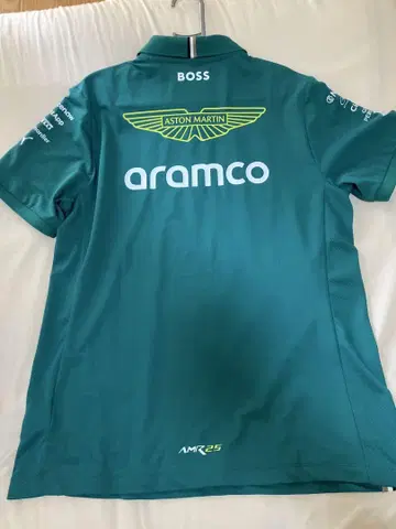 Aston Martin F1 피케 셔츠 터콰이즈