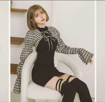 Darich 다리치 셔링 볼레로 미니 원피스 FL