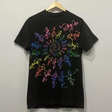 90년대 Grateful Dead 스컬 밴드 티셔츠 블랙 L 상당