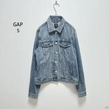 갭 | 남성용 데님 자켓 [S] 버터플라이 버튼 면 100% 블루