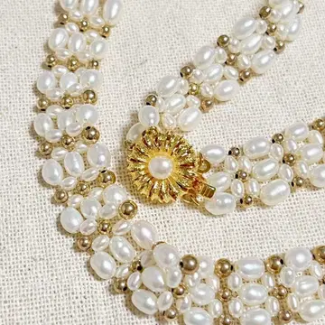 목걸이 펄 pearl jewelry 각인 silver 담수