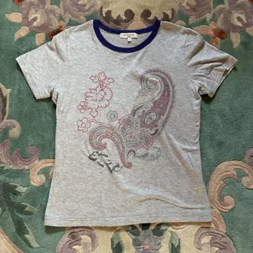 ETRO 페이즐리 무늬 티셔츠 그레이 44