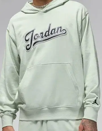 Jordan 민트 그린 후드티 M 사이즈, 티셔츠 M 사이즈