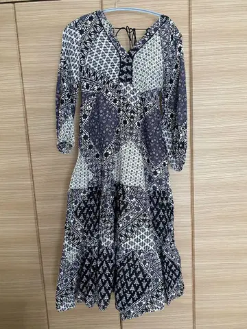 사라말리카 반다나 프린트 원피스
