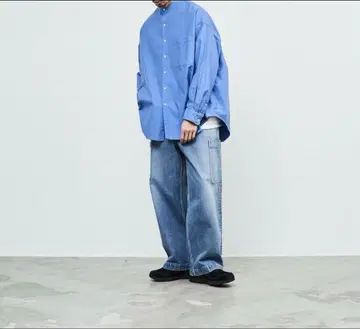 그라프 페이퍼 카고 데님 팬츠 GM233-40182DB
