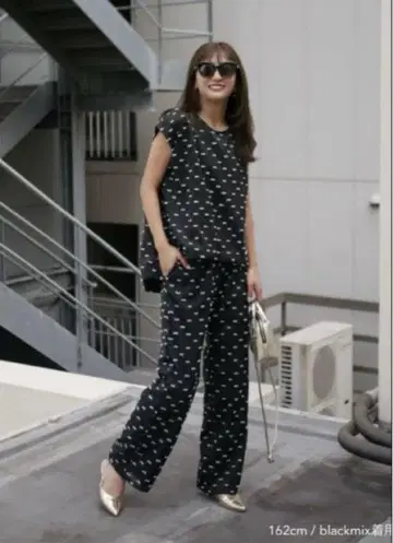 리본 자카드 셋업 접촉 냉감 플라네 BeBeod frene