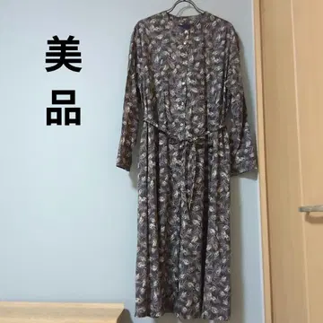리버티 프린트 셔츠 원피스
