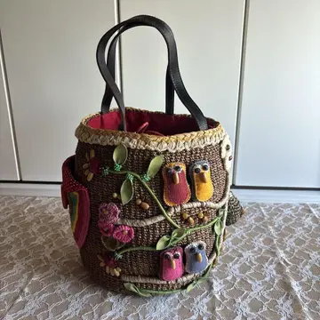 [몇 번 사용, 새상품급] 미쿠사주 mixage 바스켓백