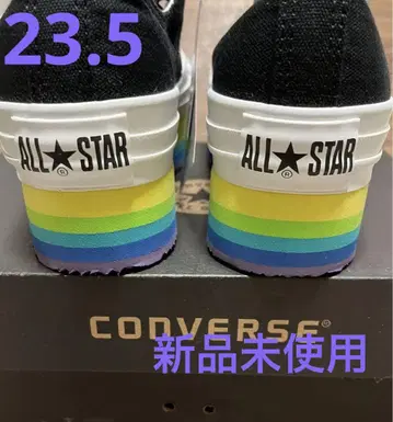 컨버스 청키 라인 스니커즈 레인보우 미사용 새상품 23.5