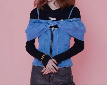 MAISON SPECIAL Denim Bustier/데님 뷔스티에
