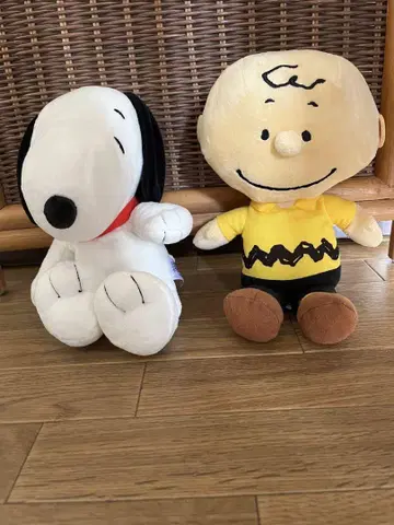 스누피와 찰리 브라운 봉제 인형 세트