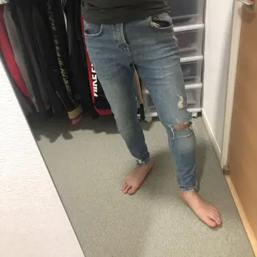 ZARAMAN 데미지 컷오프 스트레치 데님 30