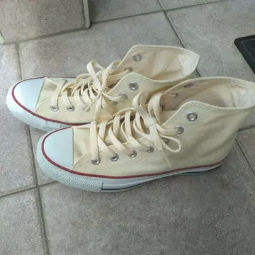 CONVERSE ALL STAR 하이컷 스니커즈 24.5cm 크림