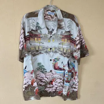 SUN SURF 선 서핑 하와이안 셔츠 M 일본제 헤이토쿠인 호오도