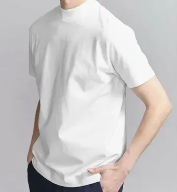 모크넥 티셔츠 화이트 XL