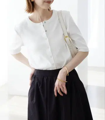 SLOBE IENA 5부 소매 가디건