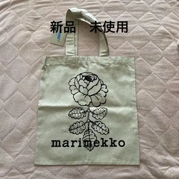 미사용 새상품 marimekko 로즈 프린트 토트백