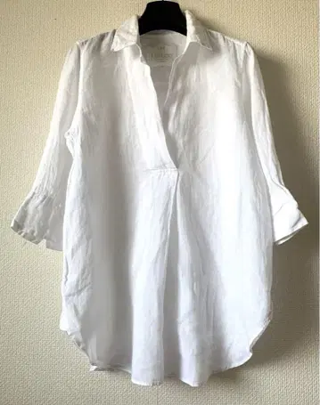23구 LIBECO 100% 린넨 스키퍼 셔츠