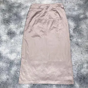 Lavitique 종아리 기장 새틴 스커트 그레이지 여성용 롱 기장