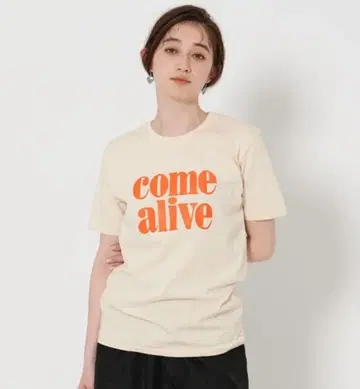 유나이티드 애로우즈 별주 come alive 프린트 티셔츠