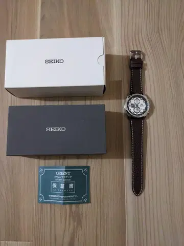 SEIKO ORIENT 크로노그래프 시계 새상품
