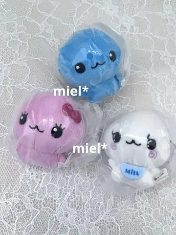 물방울 봉제 인형 3개 세트