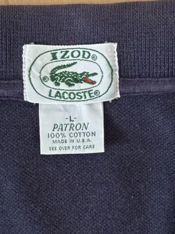 LACOSTE IZOD L 사이즈 네이비 MADE IN USA