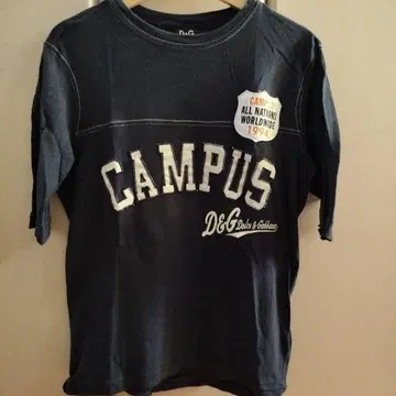 D&G CAMPUS 티셔츠 1994년 모델 네이비
