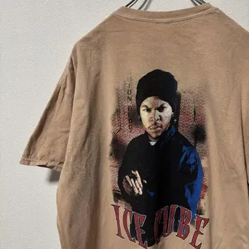 [구하기 어려움] ICE CUBE 랩 티셔츠 힙합 L 사이즈 양면