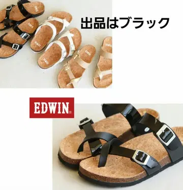 새상품 EDWIN 9463 블랙 23.0 컴포트 아치 서포트
