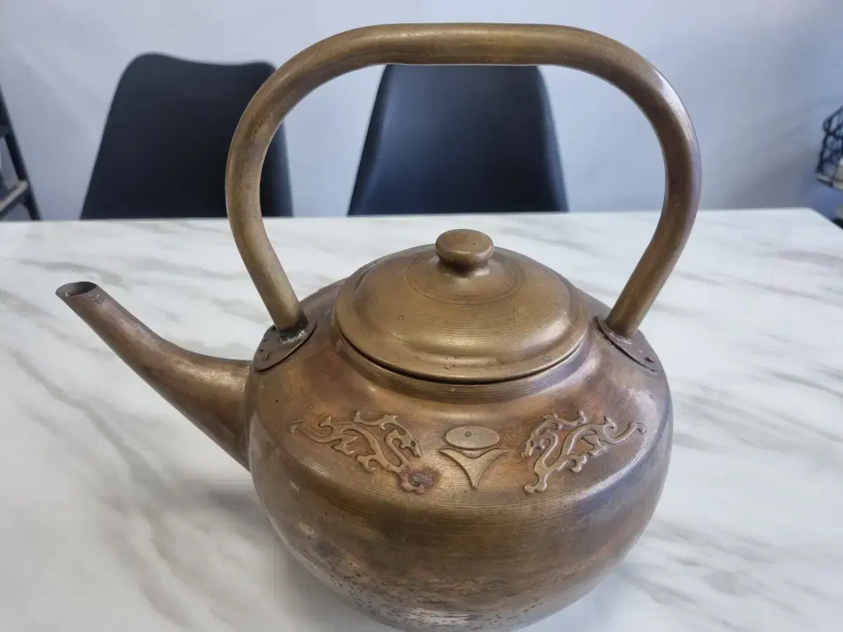 Large Brass Kettle