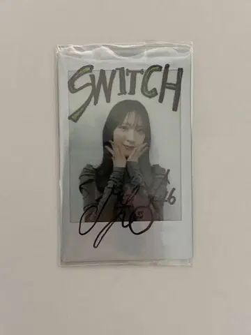 히나타자카46 카네무라 미쿠 SWITCH 당첨 상품 친필 사인 폴라로이드