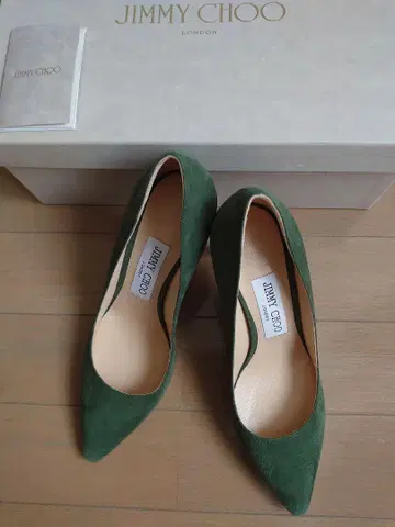 JIMMY CHOO 그린 스틸레토 펌프스 23cm 미사용 새상품