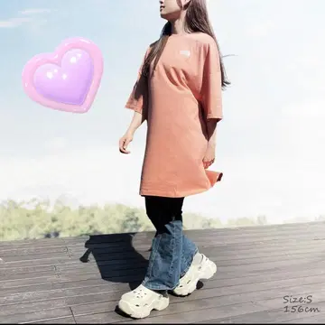 The North Face 핑크 티셔츠 원피스 S~L 대응