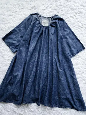 08mab 데님 A라인 원피스