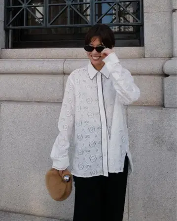 machatt 마챗 레이스 셔츠
