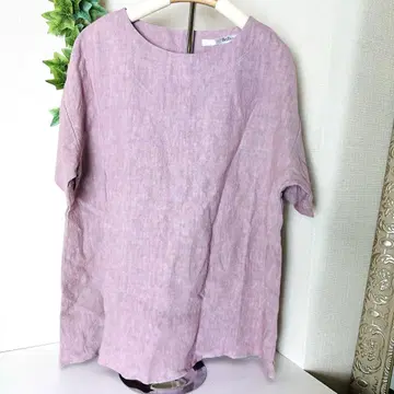 [ 새상품 ] Brillage 반팔 상의 마 린넨 100% M 사이즈