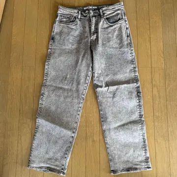 BAYFLOW JEANS 그레이 케미컬 데님
