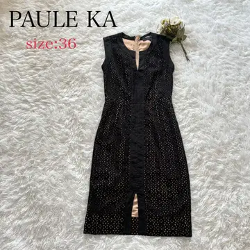 PAULE KA 폴카 슬리브리스 원피스 A 라인 36 이소재